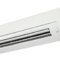 Wall-mounted white air conditioner unit with sleek design for City Plumbing's air conditioning installation services.