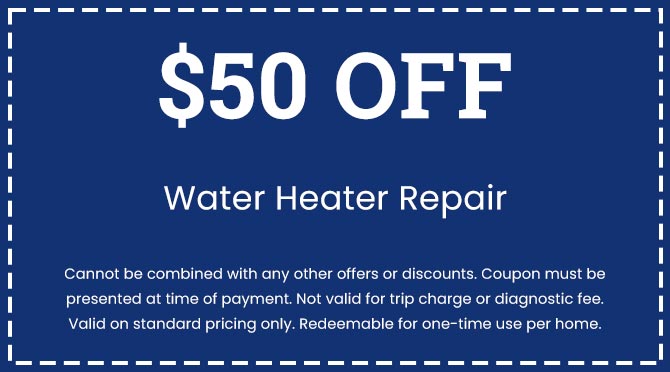 Discounts on Water Heater Repair